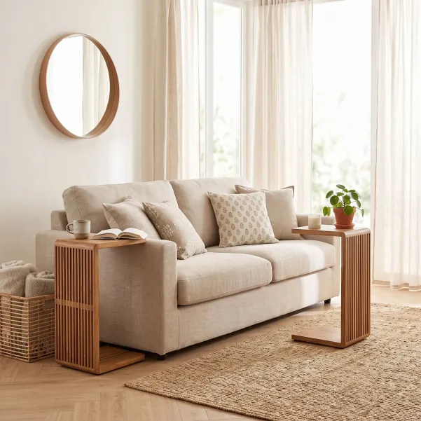 Bouts de canapé en bois recyclé H65 (lot de 2) SIENA - HELLIN
