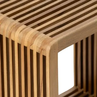 Bibliothèque en bois recyclé 4 niches SIENA - HELLIN