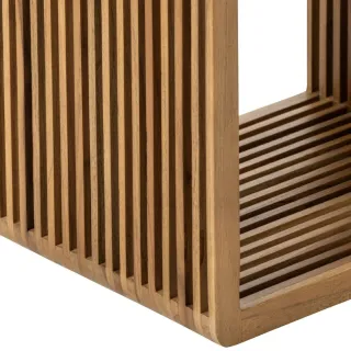 Bibliothèque en bois recyclé 4 niches SIENA - HELLIN