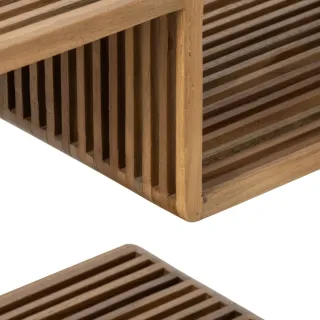 Console déstructurée en bois recyclé 4 niches SIENA - HELLIN