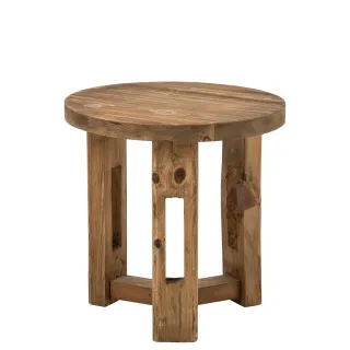 Table d'appoint ronde bois recyclé D60 ONDINE - HELLIN