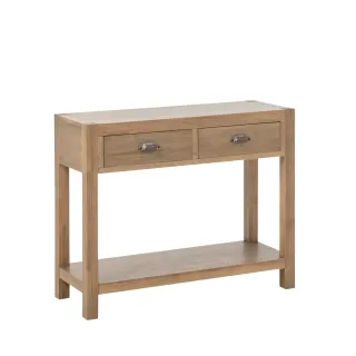 Console en bois naturel avec 2 tiroirs BASTIDE - HELLIN