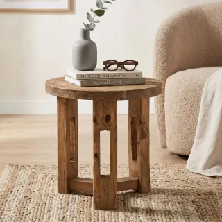 Table d'appoint ronde bois recyclé D60 ONDINE - HELLIN