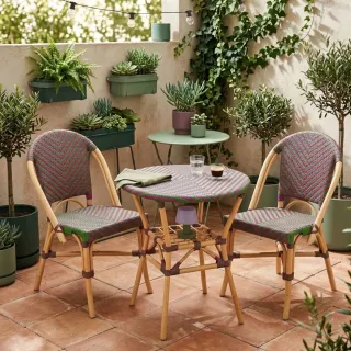 Chaises bistrot tressées (lot de 2)  MONTMARTRE - HELLIN