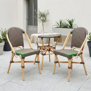Chaises bistrot tressées (lot de 2)  MONTMARTRE - HELLIN