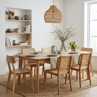 Table à manger rectangulaire extensible : 8 à 12 pers | Hellin