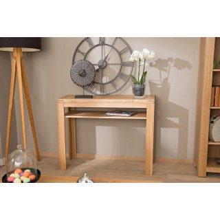 Console et table d'appoint en chêne clair - Hellin