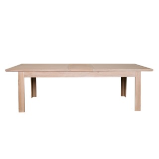 Table moderne avec allonges centrales en bois et chêne Boston - HELLIN