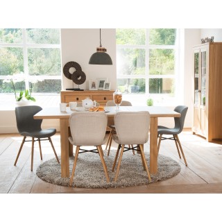 Table rectangulaire extensible Boston : 2 allonges | Hellin