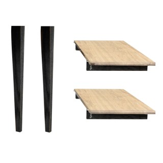 Pieds et rallonges pour table extensible ronde Victoria | Hellin
