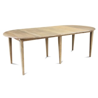 Rallonges et pieds en bois pour table ronde extensible | Hellin