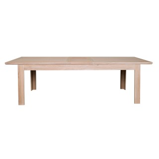 Table extensible rectangulaire avec 2 allonges centrales | Hellin