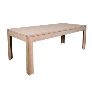 Table extensible rectangulaire avec 2 allonges centrales | Hellin