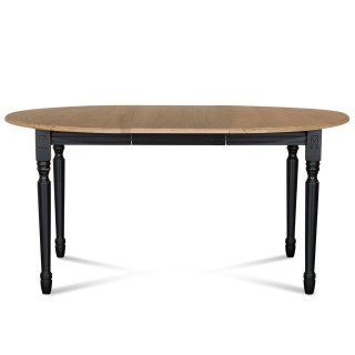 Table extensible ronde en chêne massif : style épuré | Hellin