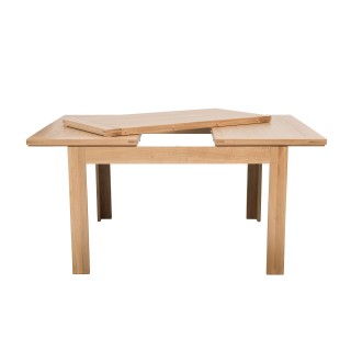 Table extensible carrée en chêne clair / collection Boston