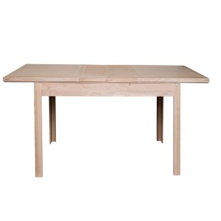Table carrée extensible en chêne massif blanchi - Hellin