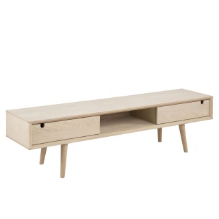 Meuble tv bas de style scandinave : bois clair / Centior - Hellin