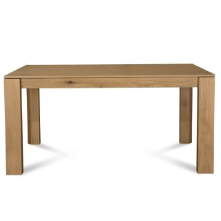 Table rectangulaire extensible en bois massif : 6 personnes