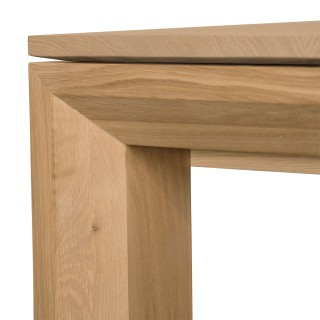 Table rectangulaire extensible en bois massif : 6 personnes