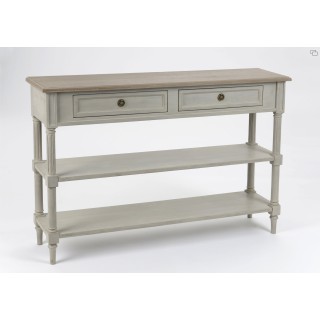 Console en bois 2 tiroirs Edward - Hellin