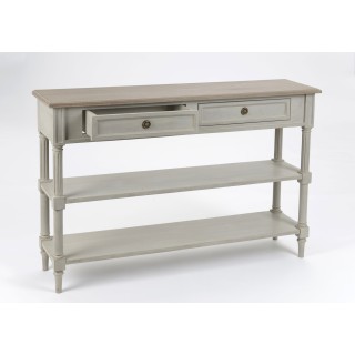 Console en bois 2 tiroirs Edward - Hellin