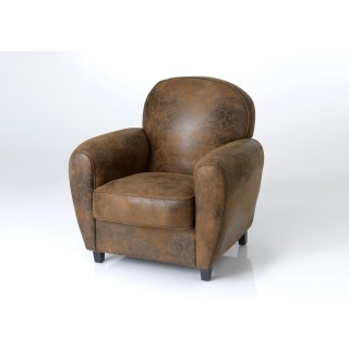 Fauteuil Club marron - Hellin