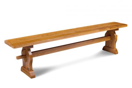 Banc d'abbaye La BRESSE banc monastere en chene massif