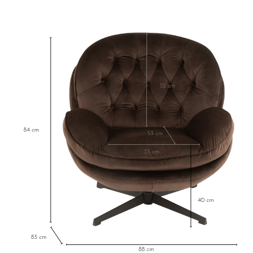 Dimensions fauteuil LOUNGE