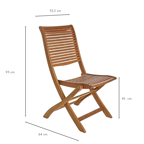 Dimensions chaise Cancale