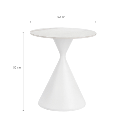 Dimensions du bout de canapé en céramique EZE