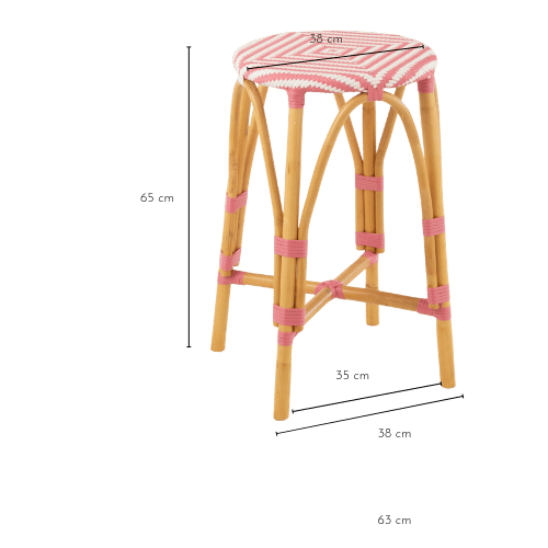 Dimensions tabouret MONTMARTRE