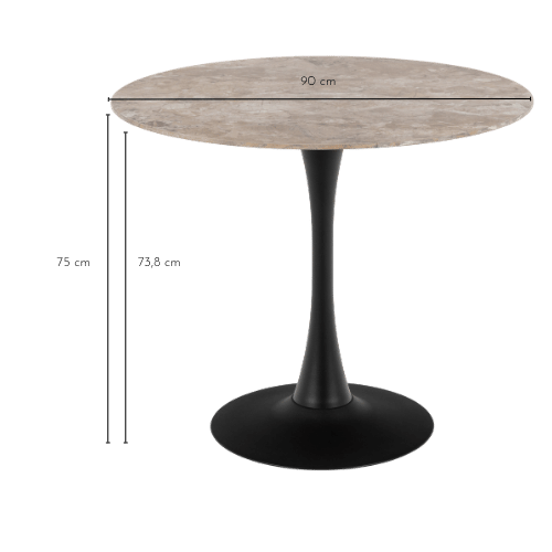 Dimensions de la table MARSA