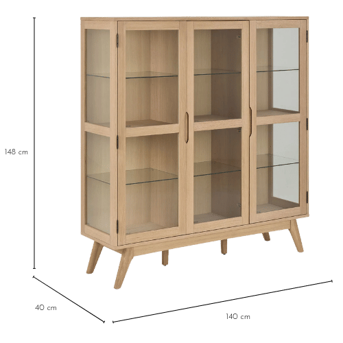 Dimensions vitrine MARTINE