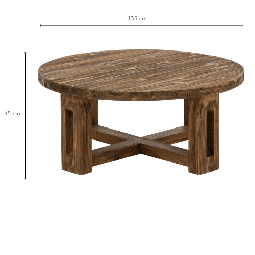 Dimensions table basse ONDINE
